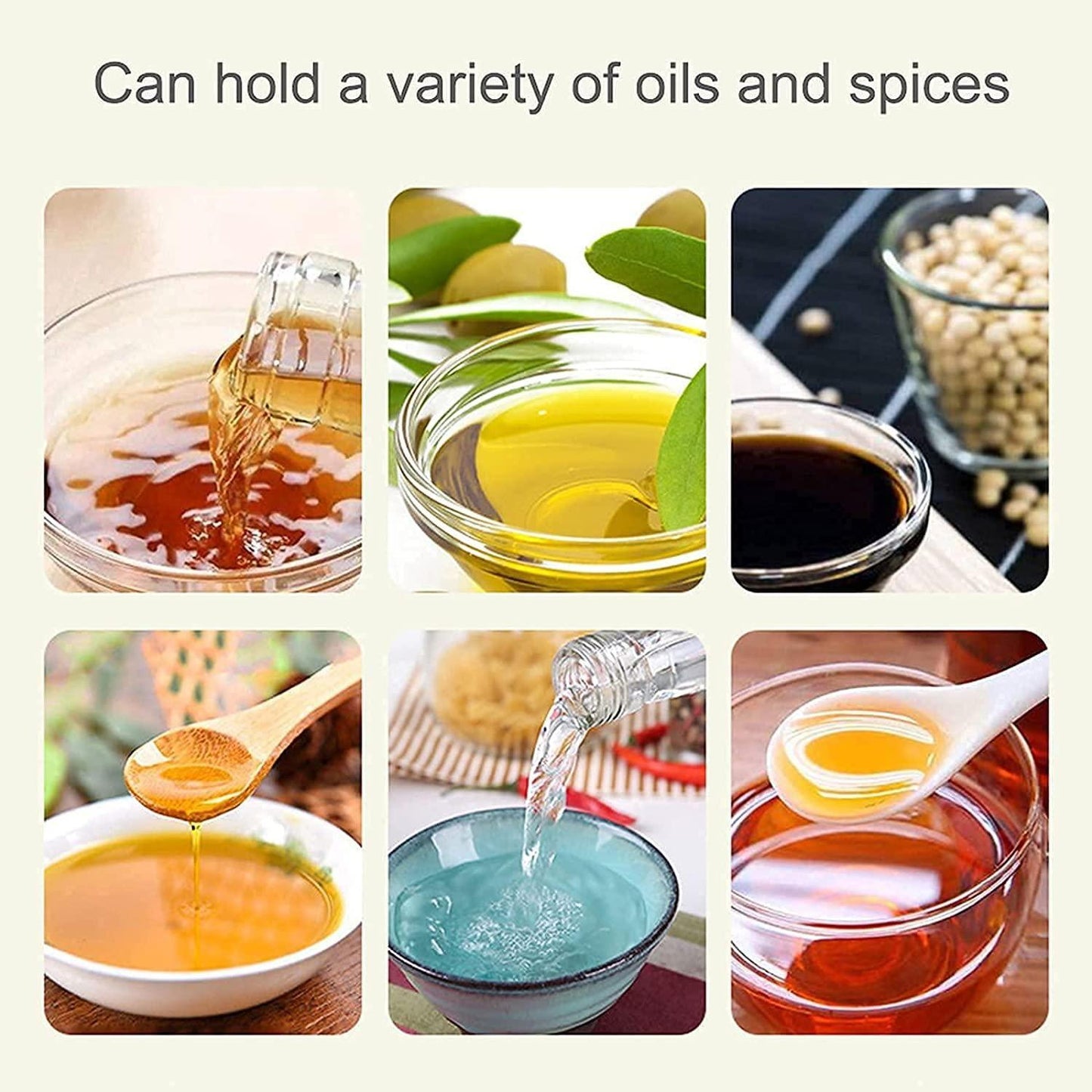 Spray Bottle-Food Grade Stainless Steel Glass Oil Spray Bottle Vinegar Bottle Oil Dispenser for Cooking, Salad, Kitchen