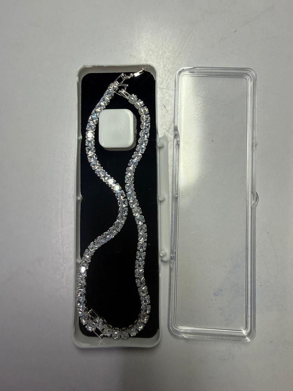 Emerald Diamond Tennis Bracelet Pack of 2 (unisex)